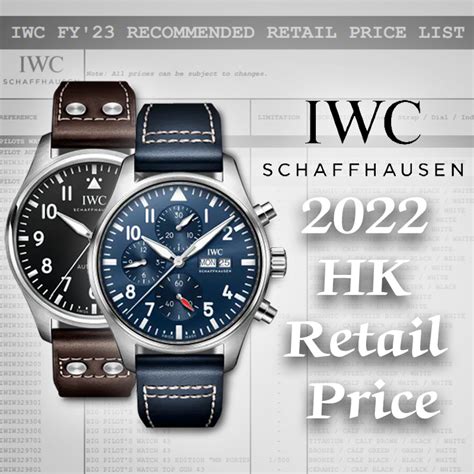 iwc prices|iwc price list.